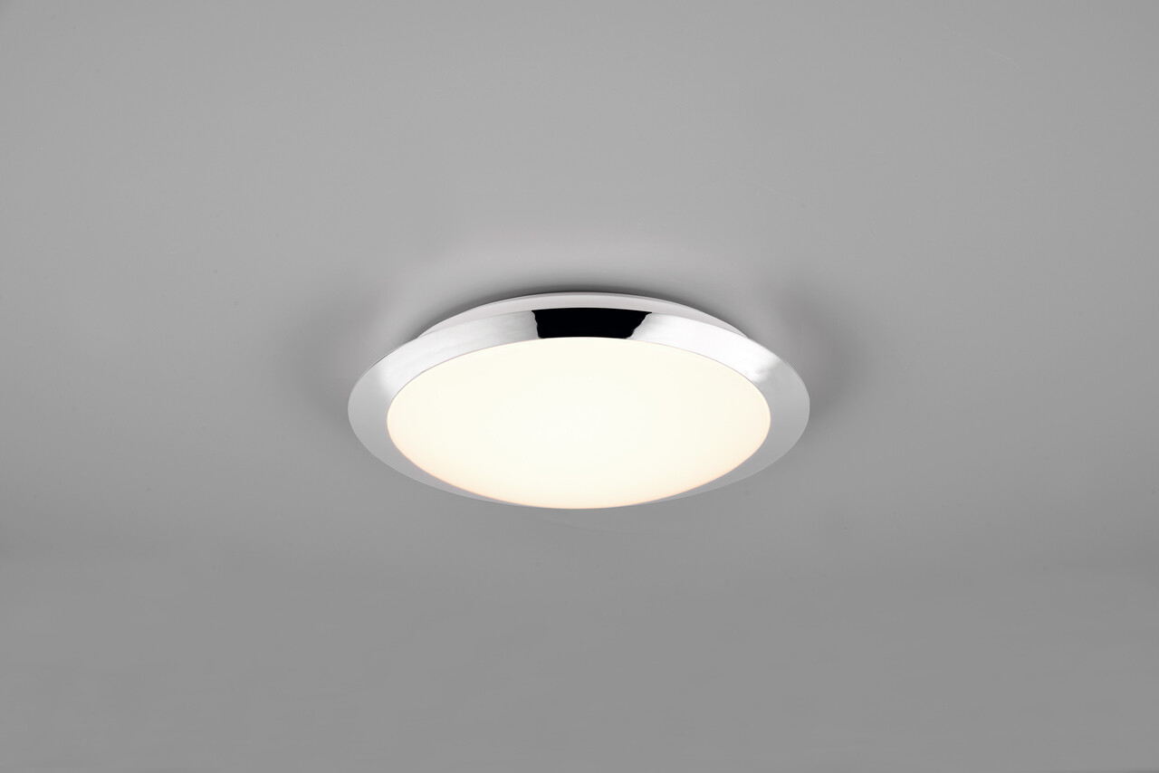 Plafoniera Umberto, TRIO, 29x8 cm, 12W, 1x SMD, plastic, argintiu - imagine 3